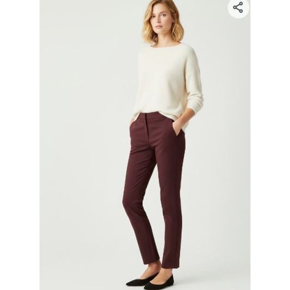 Theory Women's HW Tennyson K Knit Tech Skinny Pants Redwood Sz 2 NWT 295